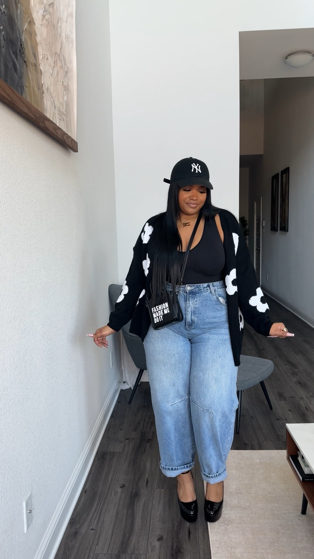 day3/30 - sweater is from temu/ jeans from fashionnova - details to shop on my instagram💕

#LTKMidsize #LTKStyleTip #LTKPlusSize