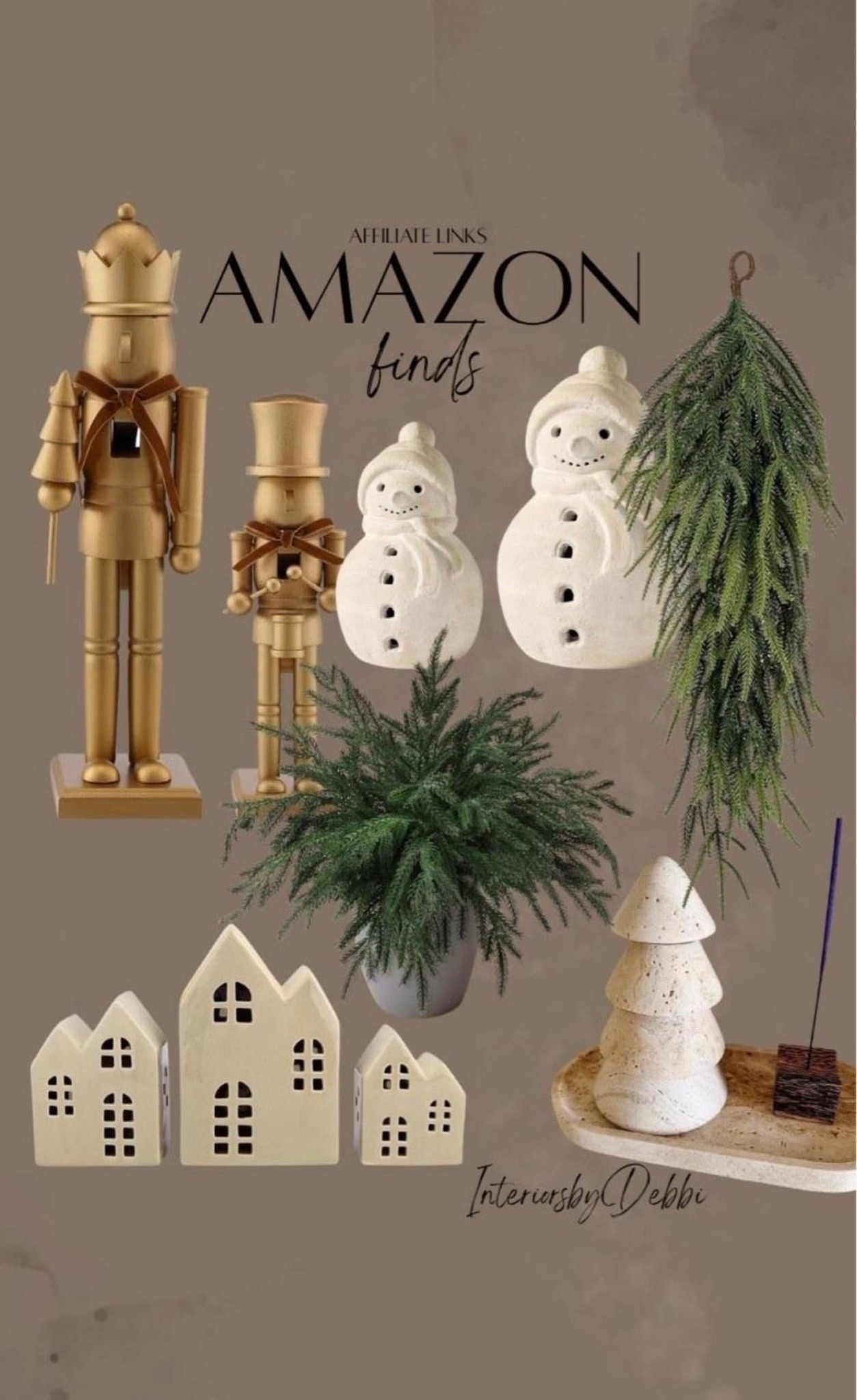 Amazon Christmas 
Nutcrackers, ceramic snowmen, Christmas houses, swag, faux stems, transitional home, modern decor, amazon find, amazon home, target home decor, mcgee and co, studio mcgee, amazon must have, pottery barn, Walmart finds, affordable decor, home styling, budget friendly, accessories, neutral decor, home finds, new arrival, coming soon, sale alert, high end look for less, Amazon favorites, Target finds, cozy, modern, earthy, transitional, luxe, romantic, home decor, budget friendly decor, Amazon decor #amazonhome

#LTKSeasonal #LTKHome

Comment SHOP below to receive a DM with the link to this post on my LTK ⬇ https://liketk.it/6oZpZ