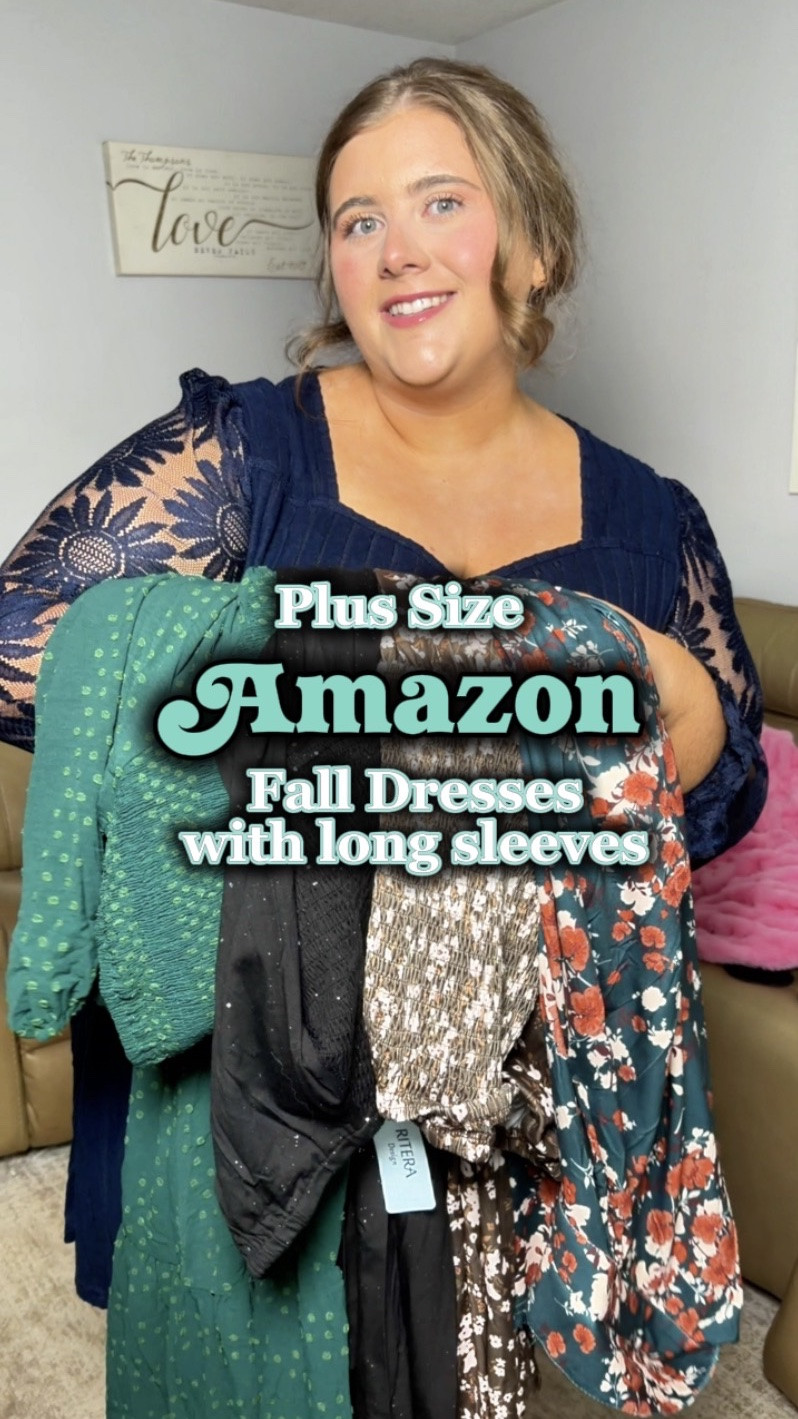 Plus size fall dresses with sleeves 🍂🤎 These are SO good for fall! I love finding dresses that give me the arm coverage I want while still flattering my apron belly and making me feel cute + confident. 🙌🏼

All available up to 5X & I’m wearing a 3X in each! ✨

#LTKSaleAlert #LTKPlusSize #LTKTall