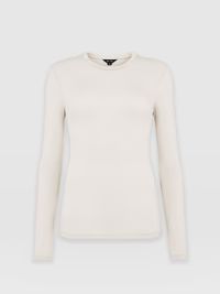 Austen Crew Neck Tee - Cream | Saint + Sofia (Global)