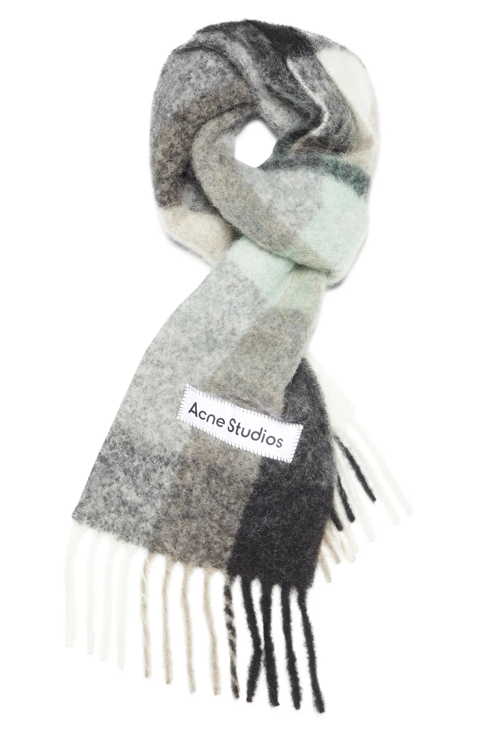 Vally Plaid Alpaca, Wool & Mohair Blend Scarf | Nordstrom