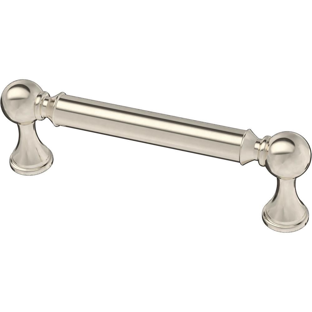 Classic Farmhouse 3-3/4 in. (96 mm) Polished Nickel Drawer Pull | The Home Depot