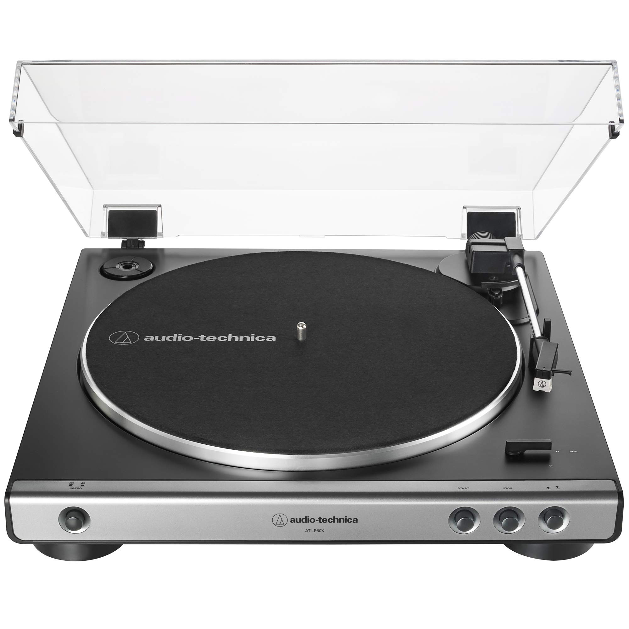 Audio-Technica AT-LP60X-GM Fully Automatic Belt-Drive Stereo Turntable, Gunmetal/Black, Hi-Fideli... | Amazon (US)