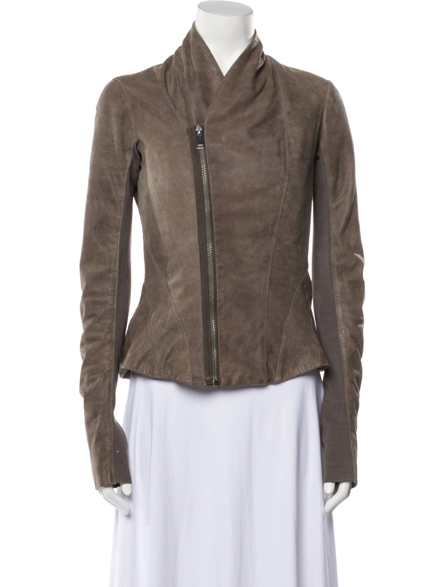 Rick Owens Lamb Leather Biker Jacket | The RealReal