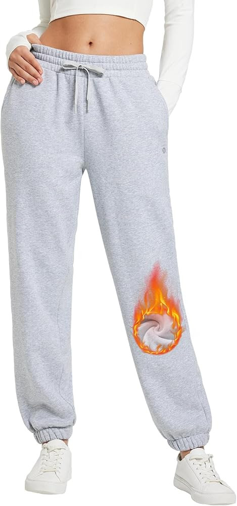 BALEAF Womens Sweatpants Cotton Joggers with Pockets Lounge Sweat Pants Tapered Casual Running Wo... | Amazon (US)