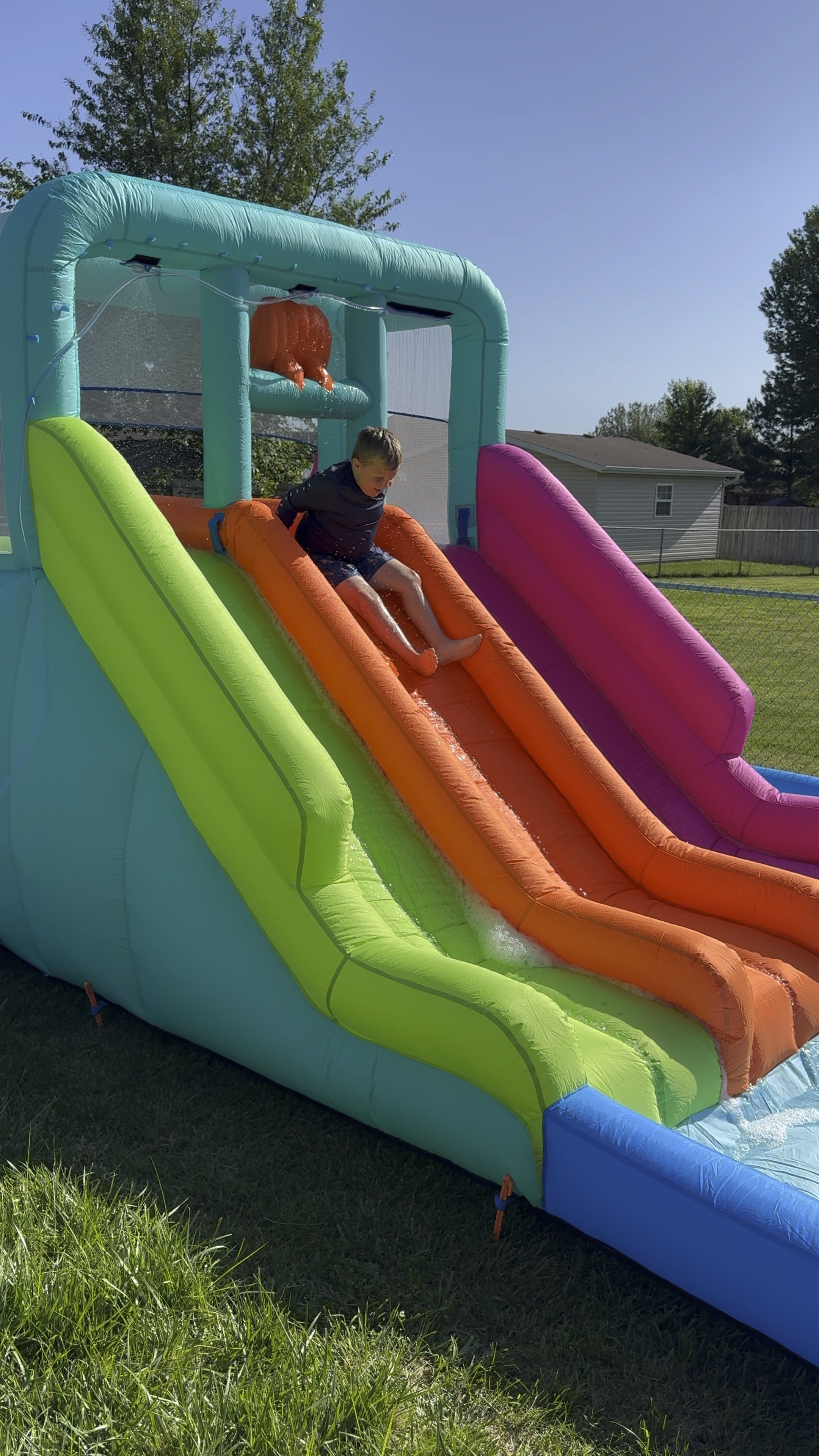 The best summer 2024 purchase #waterslide 

#LTKKids #LTKFamily #LTKSeasonal