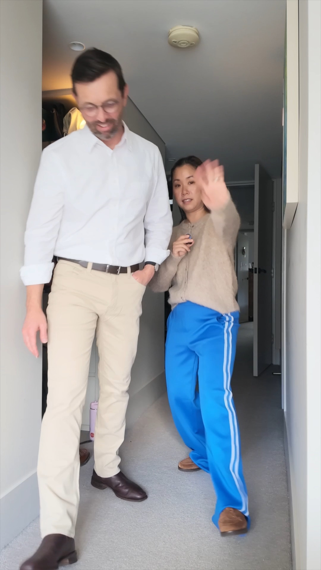 I’m wearing a size 8 in all of my pieces, my husband is wearing a size 31 in his pants (both in mid blue and sand) and a size M in his oxford shirts (he has white and light blue)

#LTKaustralia #LTKspring #LTKstyletip