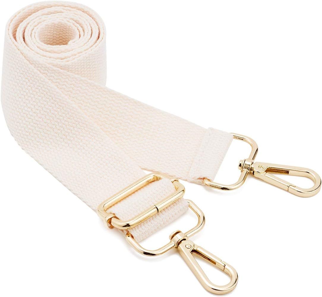 DEVPSISR Wide Shoulder Purse Strap Replacement Adjustable Belt Canvas Bag Crossbody Handbag | Amazon (US)