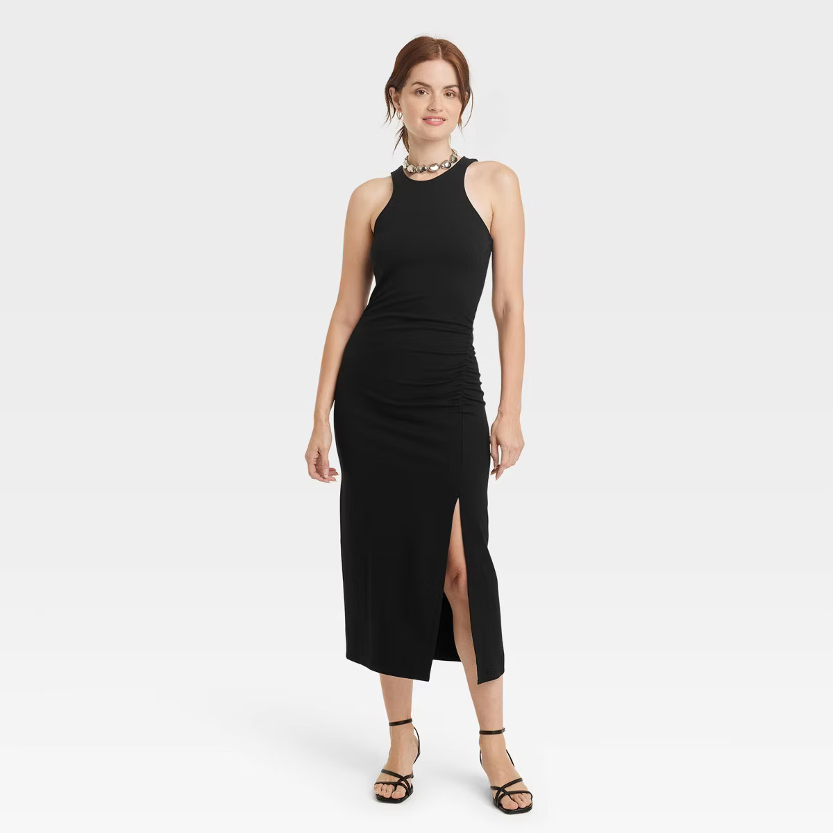 Women's Sleeveless Ponte Racerback Midi dress - A New Day™ | Target