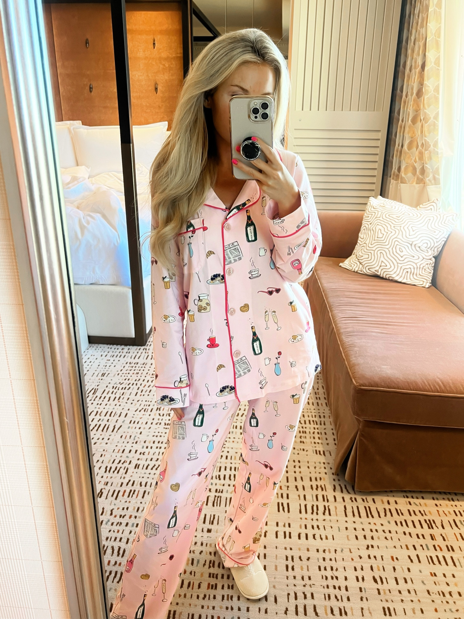 Pajama set. Brunch pajamas. Cute pajamas. Girly pajamas 

#LTKtravel #LTKstyletip