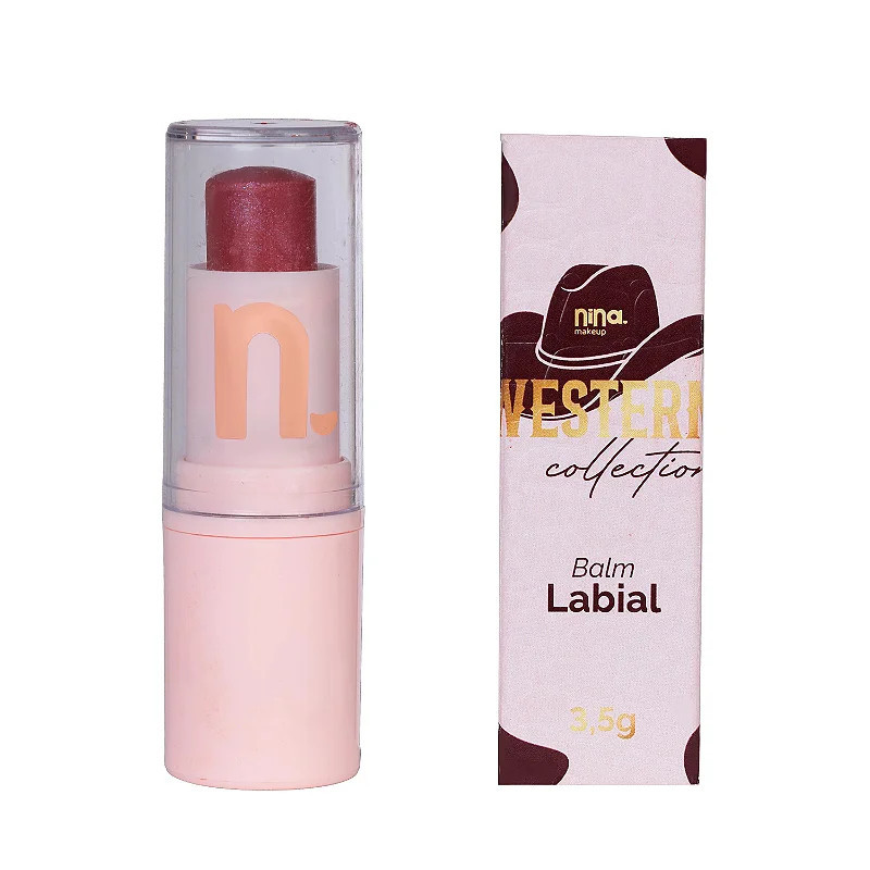 BALM LABIAL GLOW WESTERN - CÉU ESTRELADO - NINA MAKEUP | Nina Makeup (BR)
