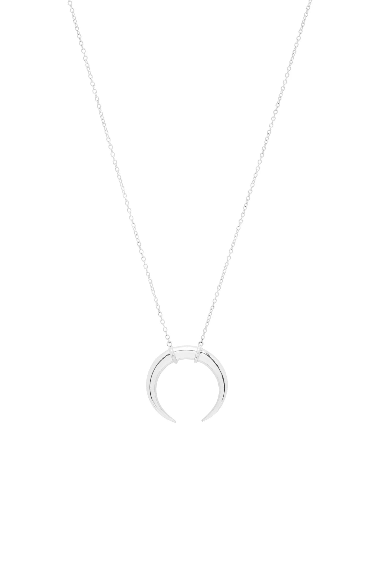 Cayne Crescent Plated Pendant Necklace | Nordstrom