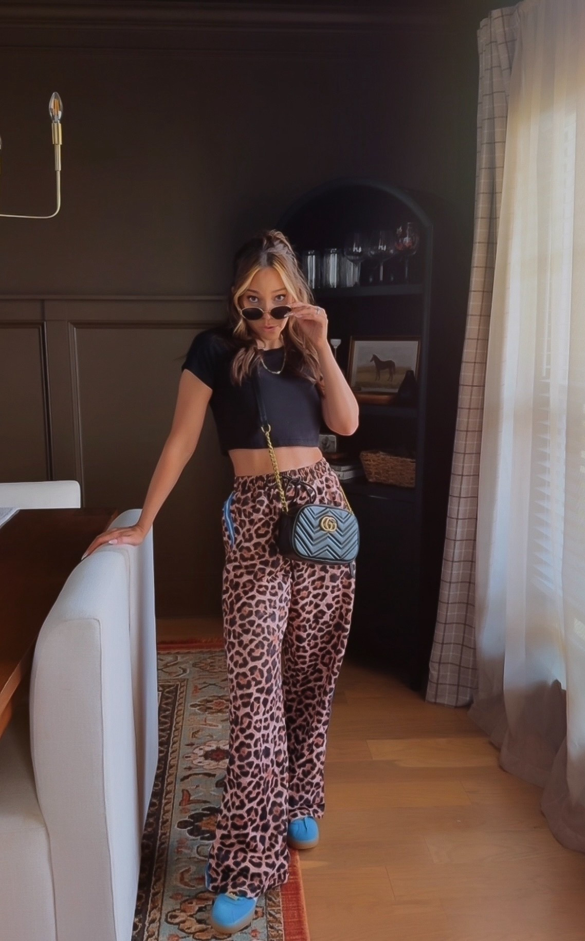 Mom fit of the day 🖤🩵🐆 

#LTKStyleTip #LTKPetite #LTKSeasonal