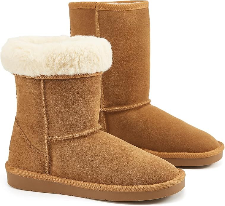 Women's Classic Snow Boots Fur Lined Ankle Bootie Warm Short Boots Winter Shoes | Amazon (US)