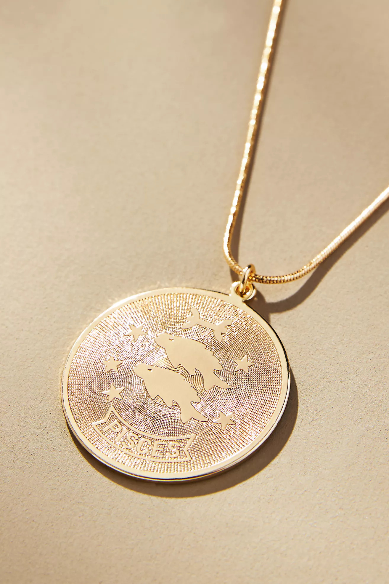 Zodiac Coin Pendant Necklace | Anthropologie (US)