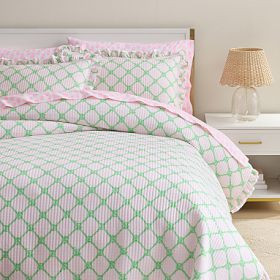 Lilly Pulitzer Bamboo Butterfly Ruffle Quilt | Pottery Barn Teen