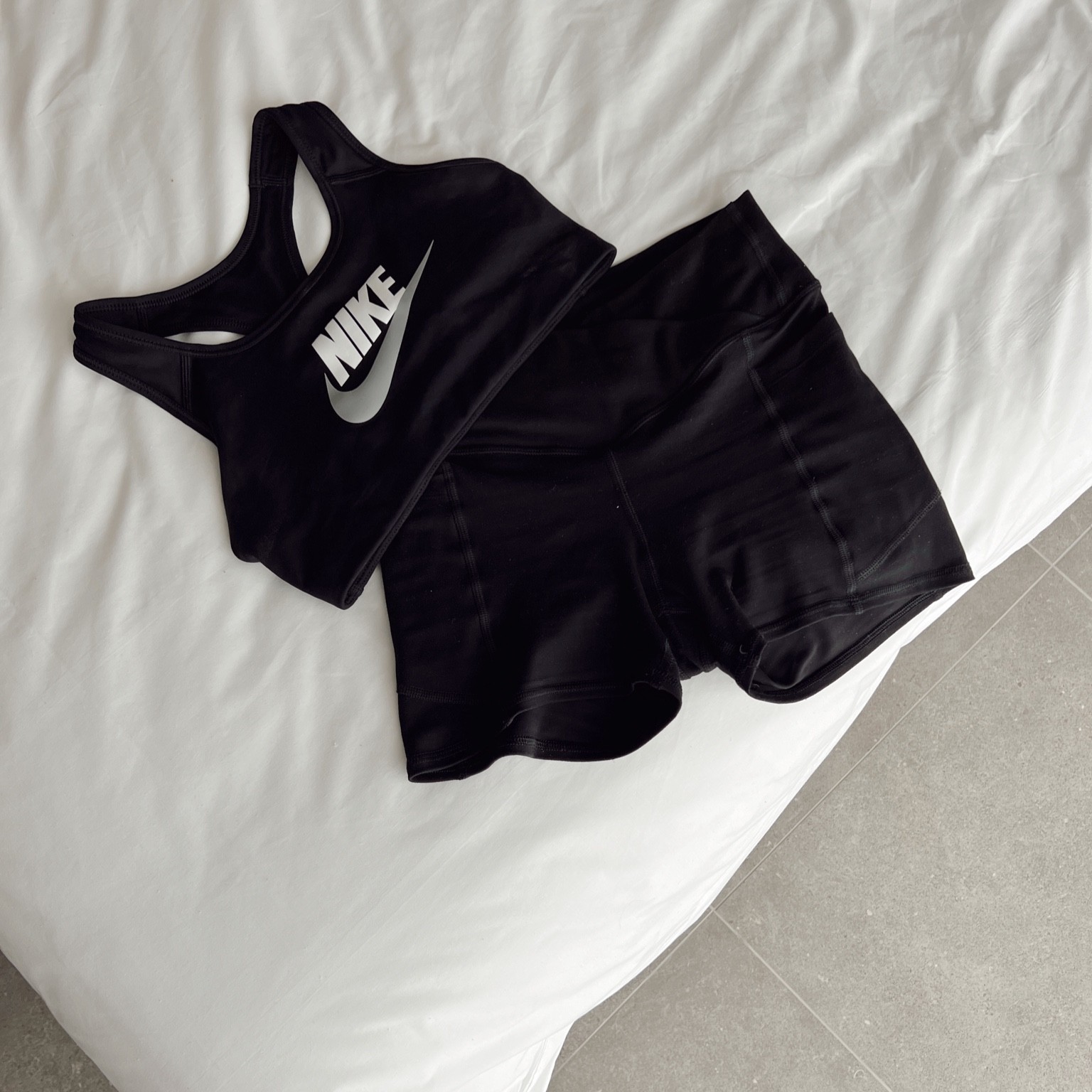 Easy gym outfit with classic nike sports bra and Gilly hicks v waist flattering gym shorts - so handy for running outfit! 

#LTKSeasonal #LTKstyletip #LTKeurope