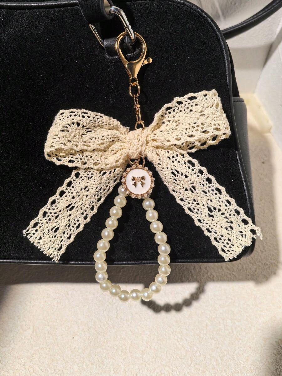 Pearl Decor Phone Keychain & Bag Pendant Versatile Gifts For Women Bow Bows Lace Valentines | SHEIN