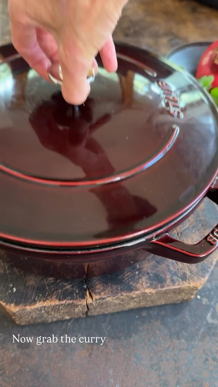 My Staub cast iron pot — in the most stunning color for fall!