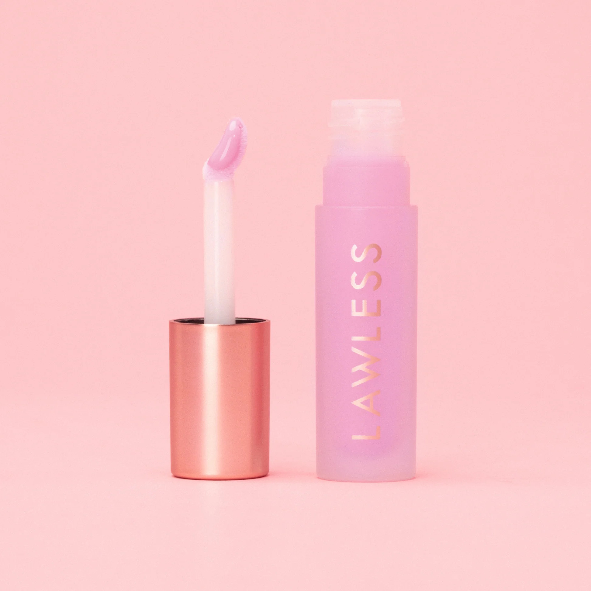 Forget The Filler Lip-Plumping Line-Smoothing Gloss Strawberry Milkshake | Lawless Beauty