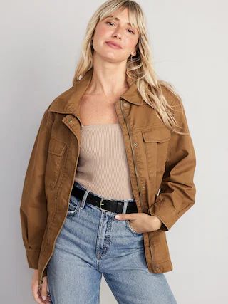 Cinched-Waist Utility Jacket | Old Navy (US)
