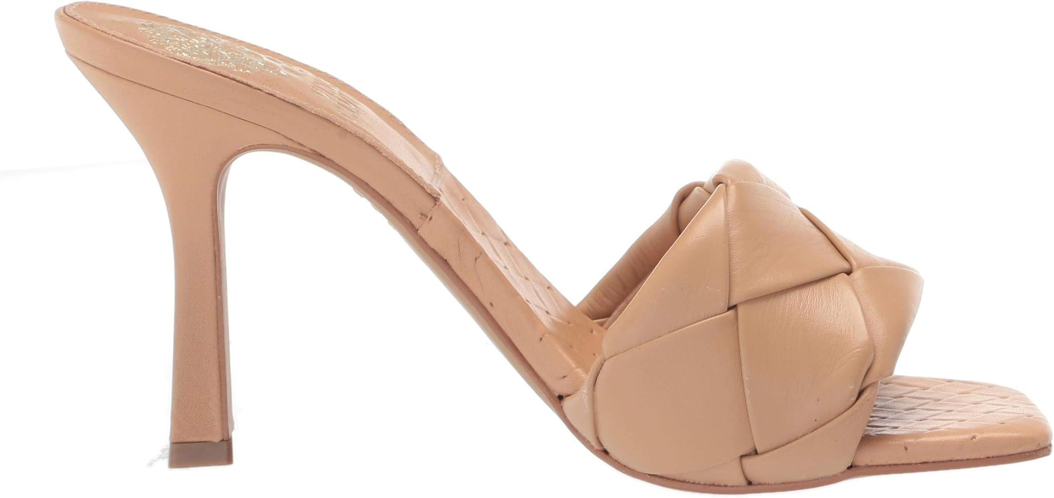 Vince Camuto Women's Footwear Brelanie Woven Strap Dress Mule Heeled Sandal | Amazon (US)