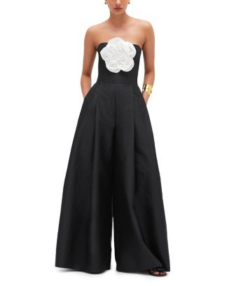PatBO Taffeta Bloom Rosette Jumpsuit  | Bloomingdale's Women | Bloomingdale's (US)