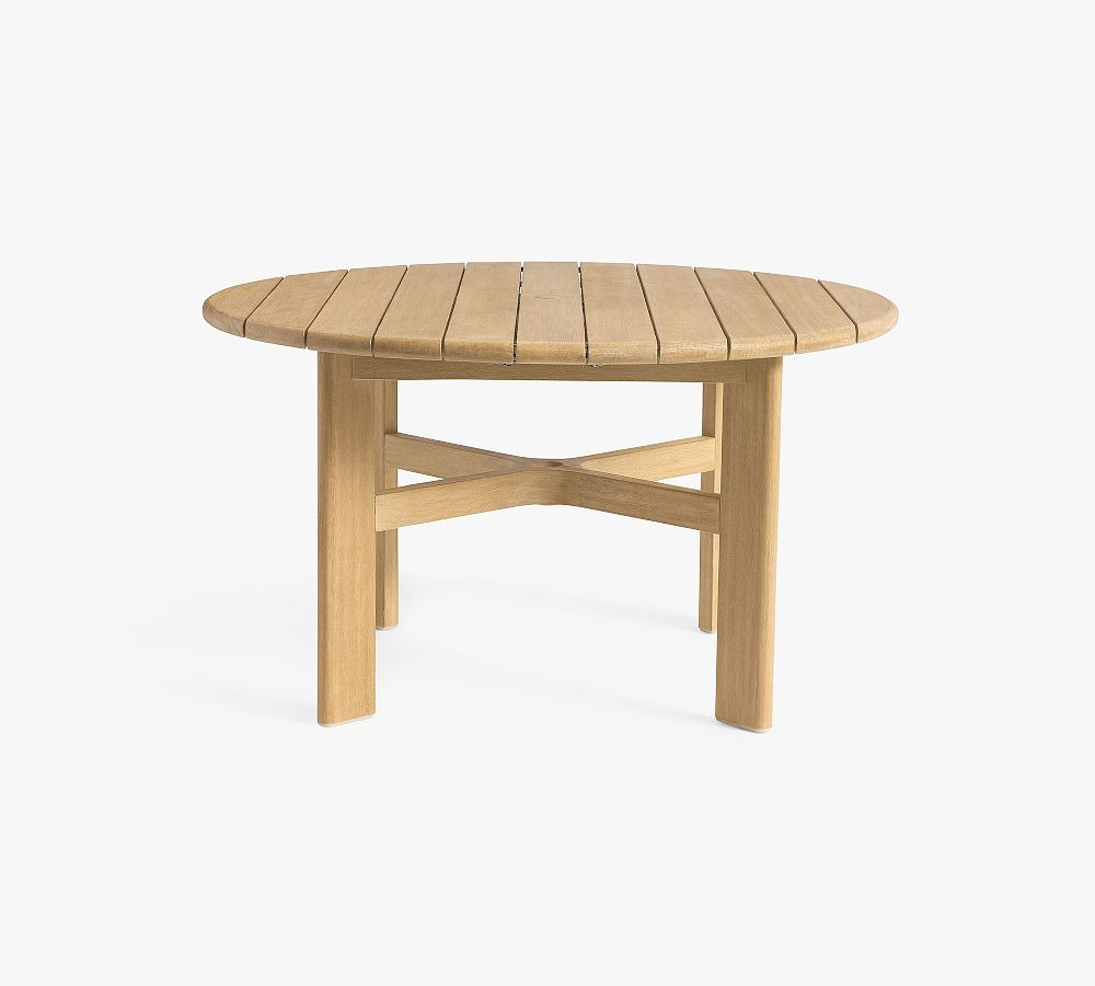 Woodside Round Extendable Outdoor Dining Table (54"-74") | Pottery Barn (US)