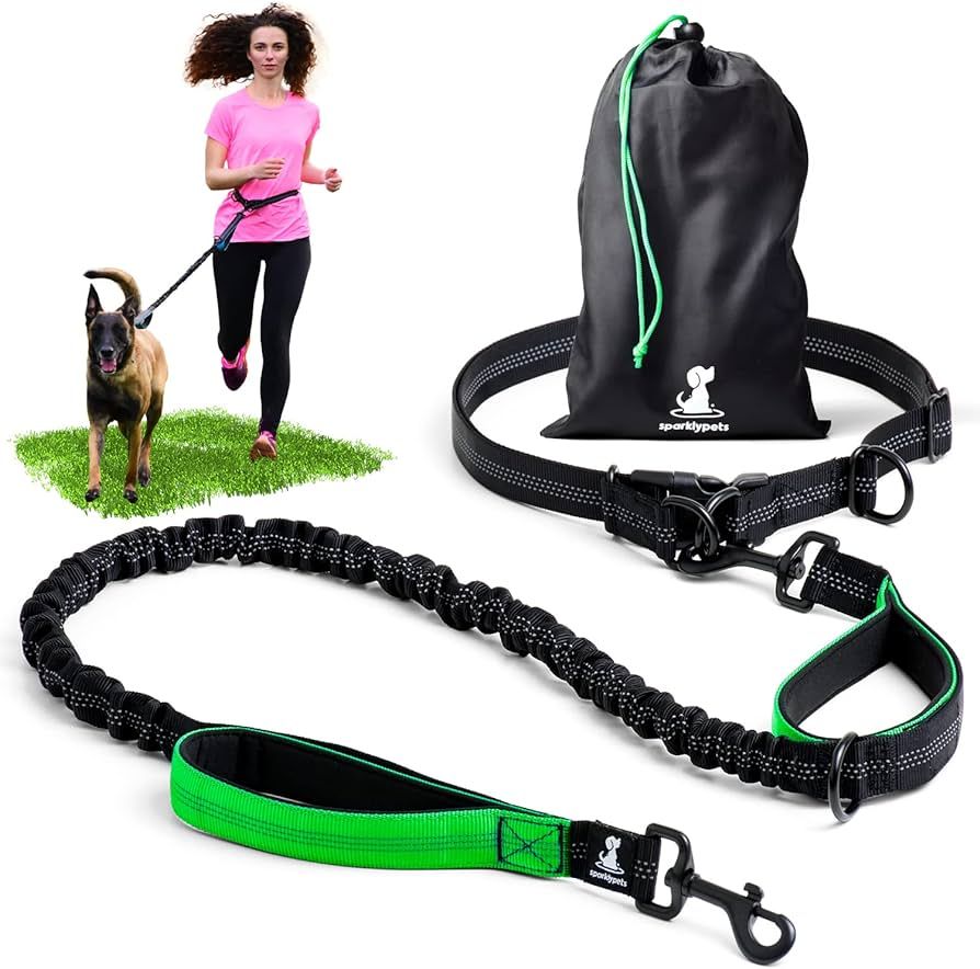 SparklyPets Hands Free Dog Leash for Medium and Large Dogs – Professional Harness with Reflecti... | Amazon (US)