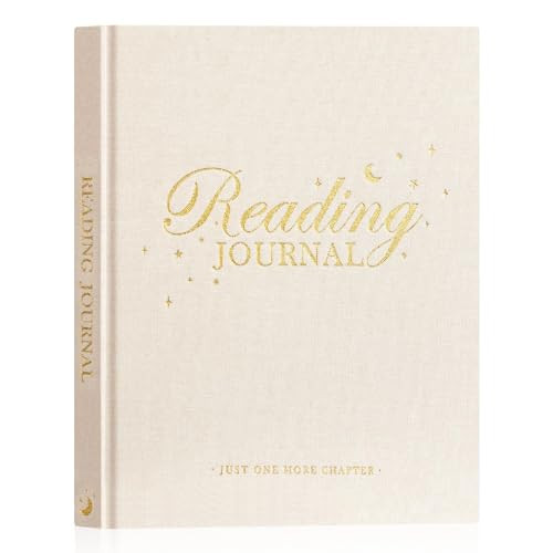 Lanpn Reading Journal Book Journal for Book Lovers Readers, 9.3" x 7.7" Book Tracker Journal, Linen Hardcover Reading Log Book with 52 Book Reviews, 158 Pages Reading Notebook Bookish Gifts (Beige) | Amazon (US)