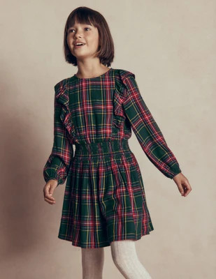 Boden Girls Shirred Drop Waist Dress | Size 3-4 Years | Boden (US)