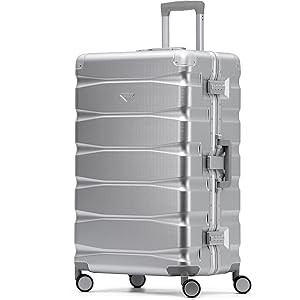 Flight Knight Premium Travel Suitcase - 8 Spinner Wheels - Built-in TSA Lock Lightweight Aluminiu... | Amazon (UK)