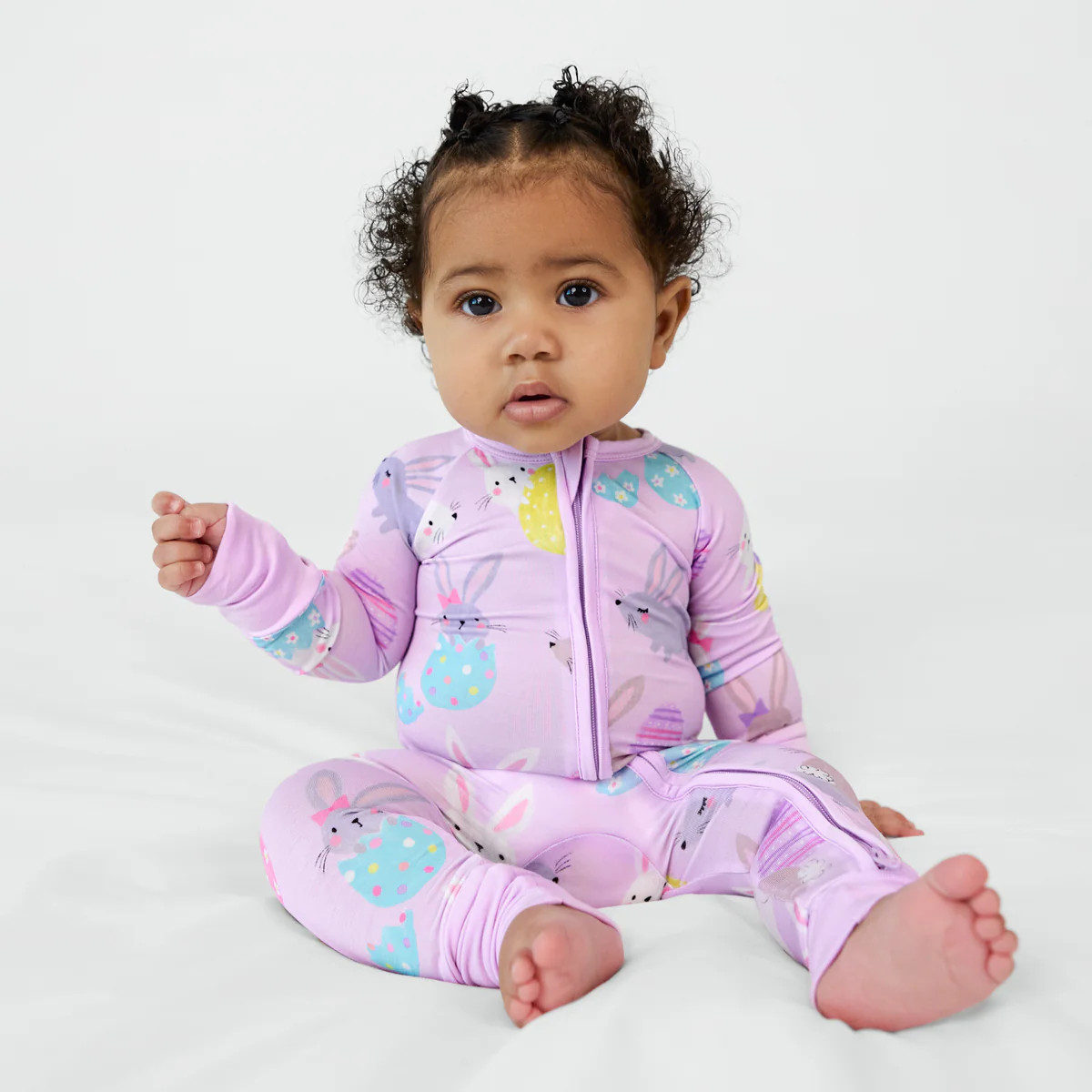 Lavender Hoppy Days Zippy | Little Sleepies