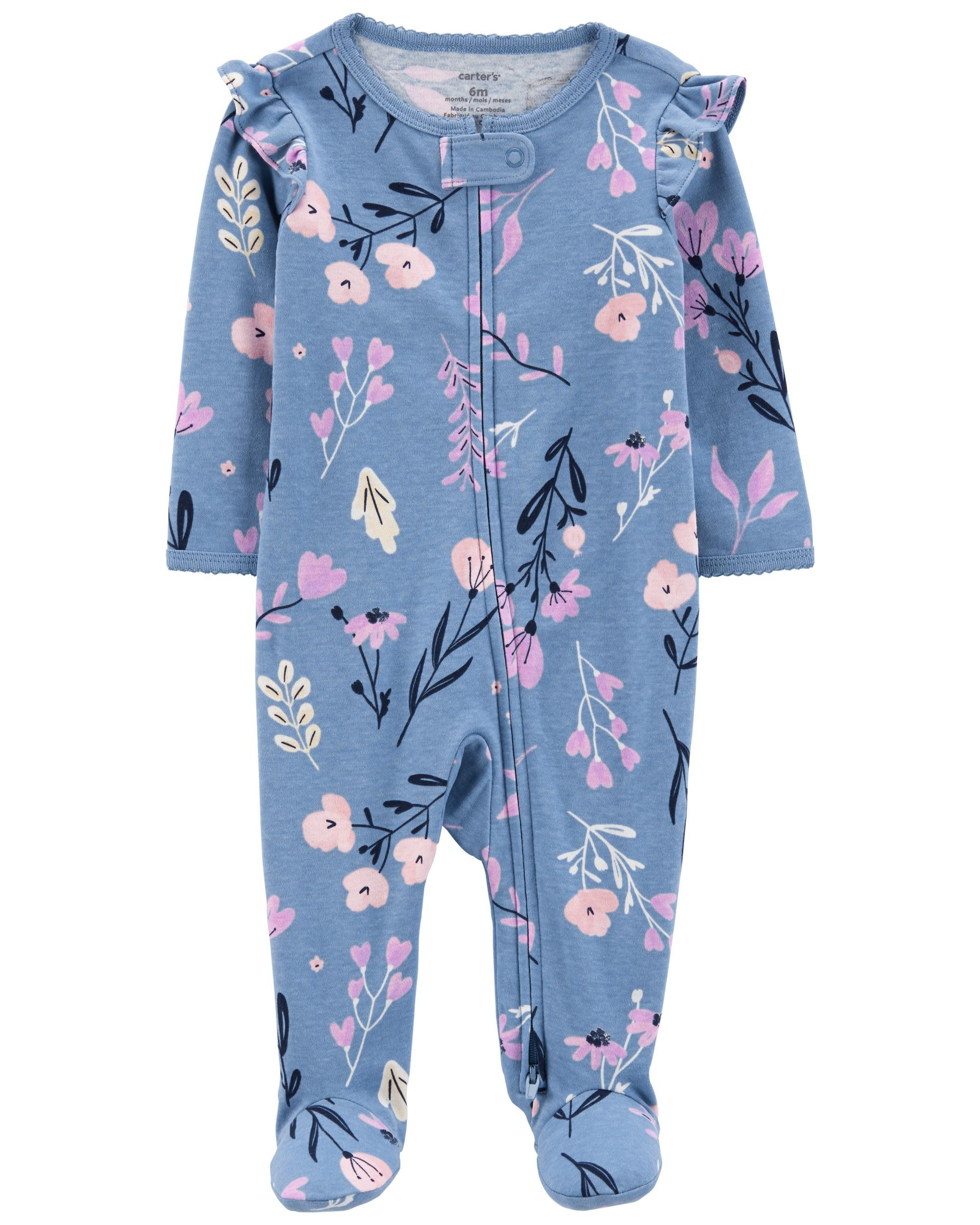 Floral 2-Way Zip Cotton Sleep & Play | Carter's