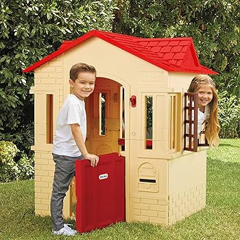 Little Tikes Cape Cottage Playhouse with Working Door, Windows, and Shutters - Tan, Toddlers Ages... | Amazon (US)