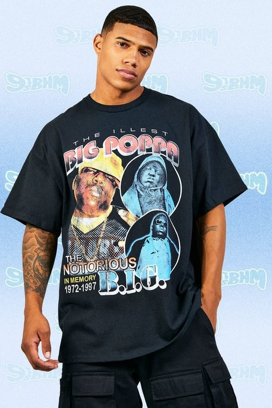 Oversized Vintage Biggie License T-shirt | boohooMAN (DE, IE & UK)