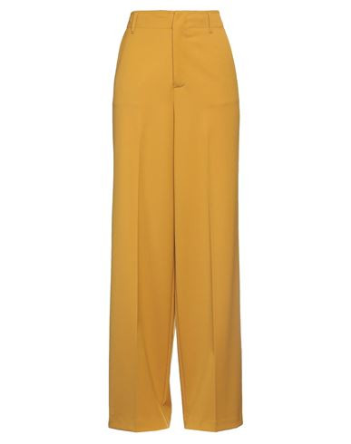Kiltie Woman Pants Mustard Size 4 Polyester, Virgin Wool, Elastane | YOOX (US)