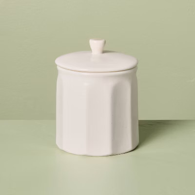 Small Ceramic Bathroom Canister - Hearth & Hand™ with Magnolia | Target
