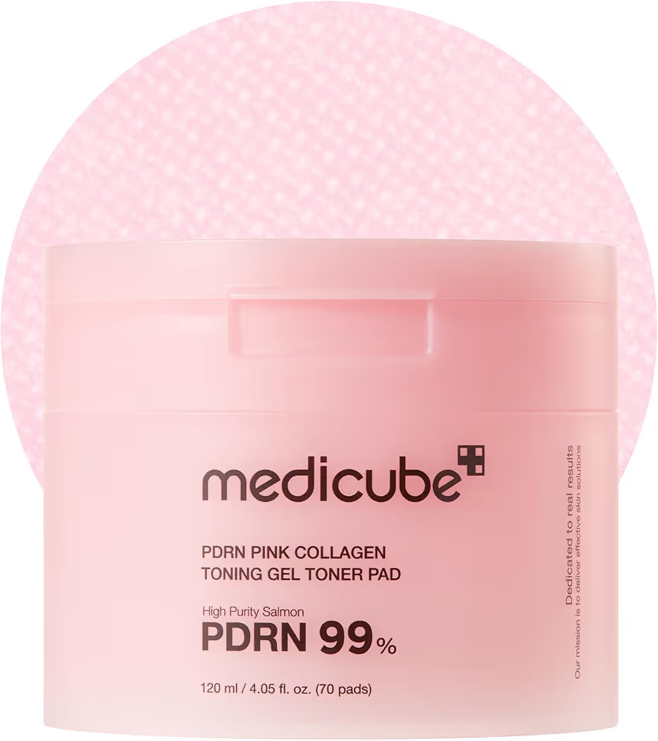 medicube Toner Pads Salmon DNA PDRN Pink Collagen Jelly Pad | Korean Gel Toner Pad | Niacinamide,... | Amazon (US)