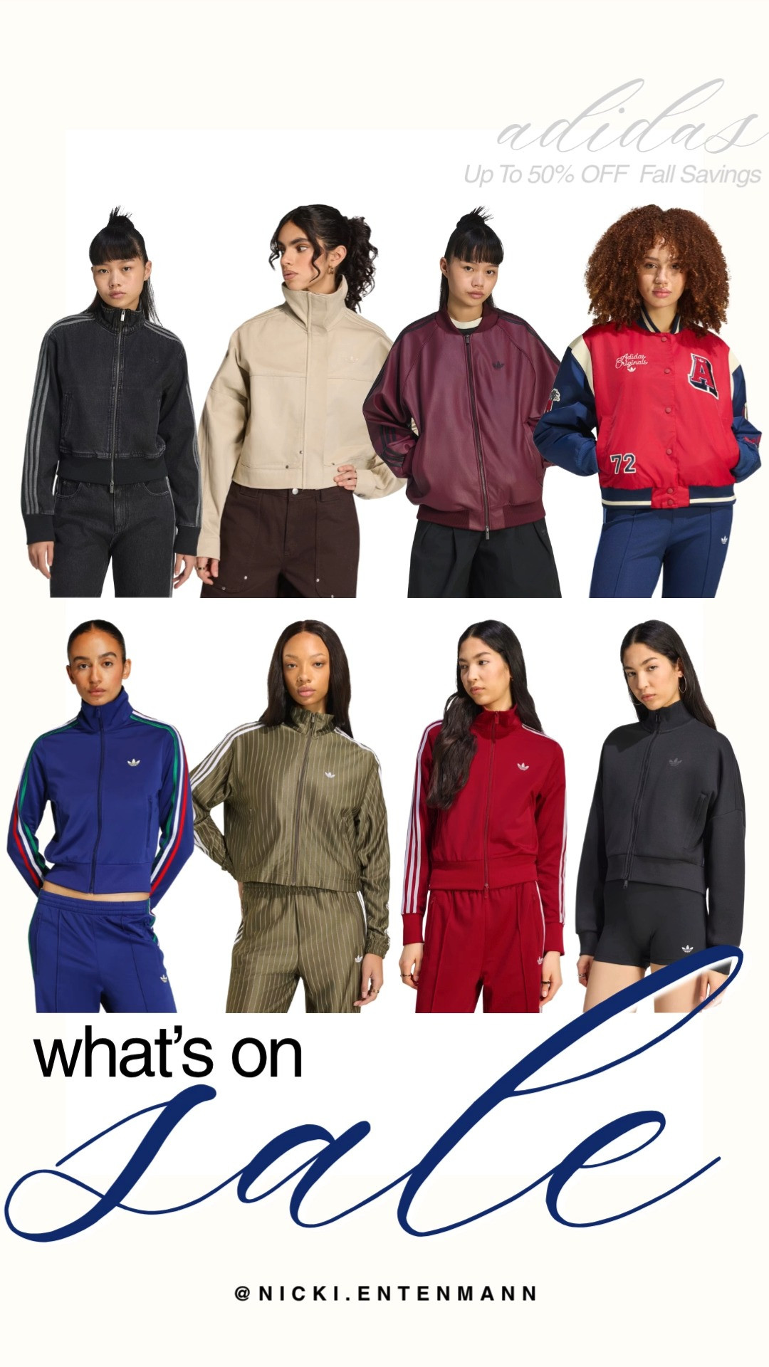 Score up to 50% off during the Adidas Fall Savings sale! This activewear roundup highlights versatile zip jackets, varsity bomber jackets, and classic tracksuits in rich burgundy, olive pinstripe, vibrant red, royal blue, and sleek neutrals. Upgrade your seasonal athleisure wardrobe with these sporty preppy staples.

#adidas #adidassale #whatsonsale #activewear #athleisure #fallfashion #preppycasual 

 #LTKootd #LTKActive #LTKSaleAlert