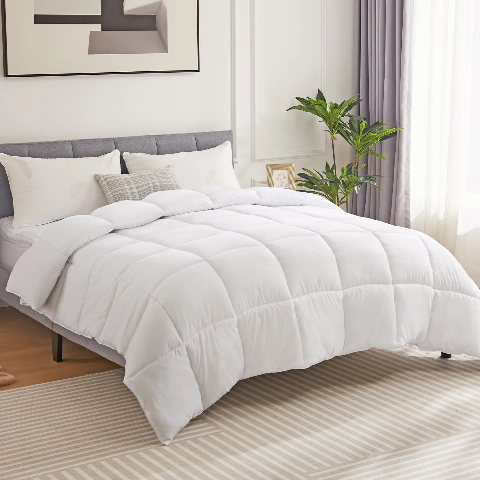 ZUNMOS King Size Bedding Comforter Duvet Insert, All Season Duvet, Down Alternative Bed Comforter... | Walmart (US)