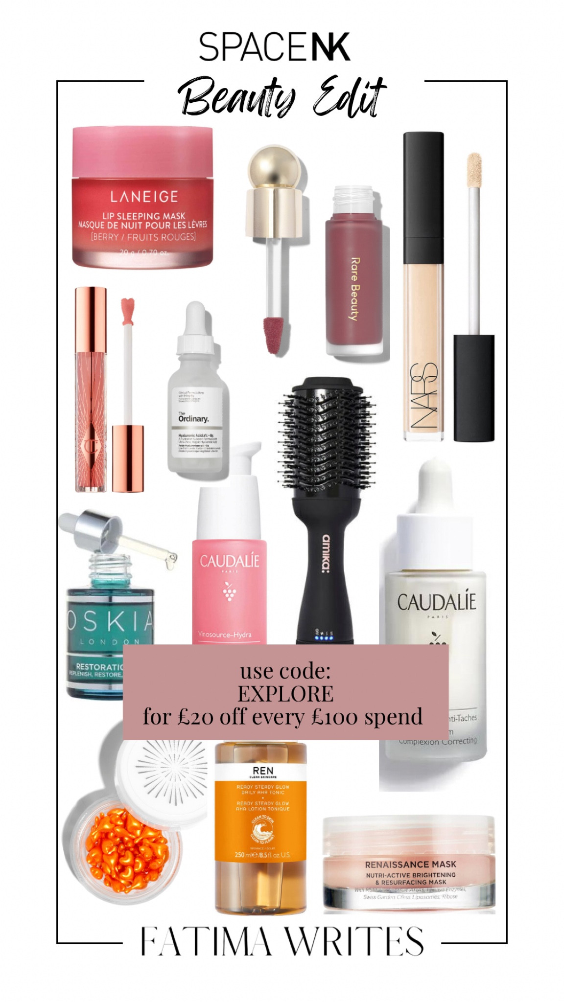 My top picks from Space NK! 🤍 Get £20 off every £100 spent - the hairbrush is £95 and is amazing and vegan / halal.

#LTKsalealert #LTKbeauty #LTKGiftGuide