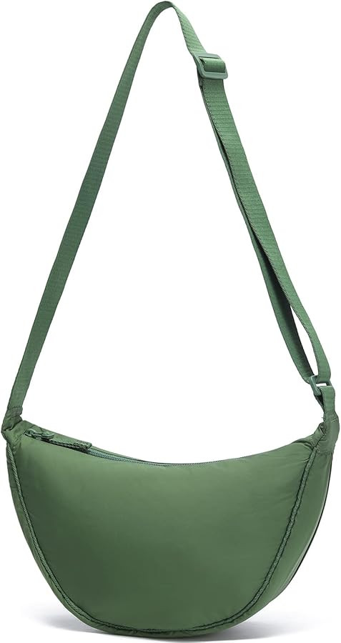 YIKOEE Crescent Bag for Women Men Small Sling Crossbody Bag with Half Moon Shape | Amazon (US)