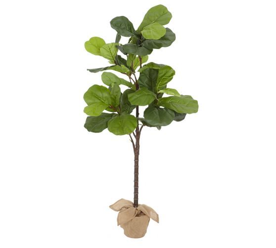 Faux Potted Fiddle Leaf Tree, Medium - 7ft | Pottery Barn (US)