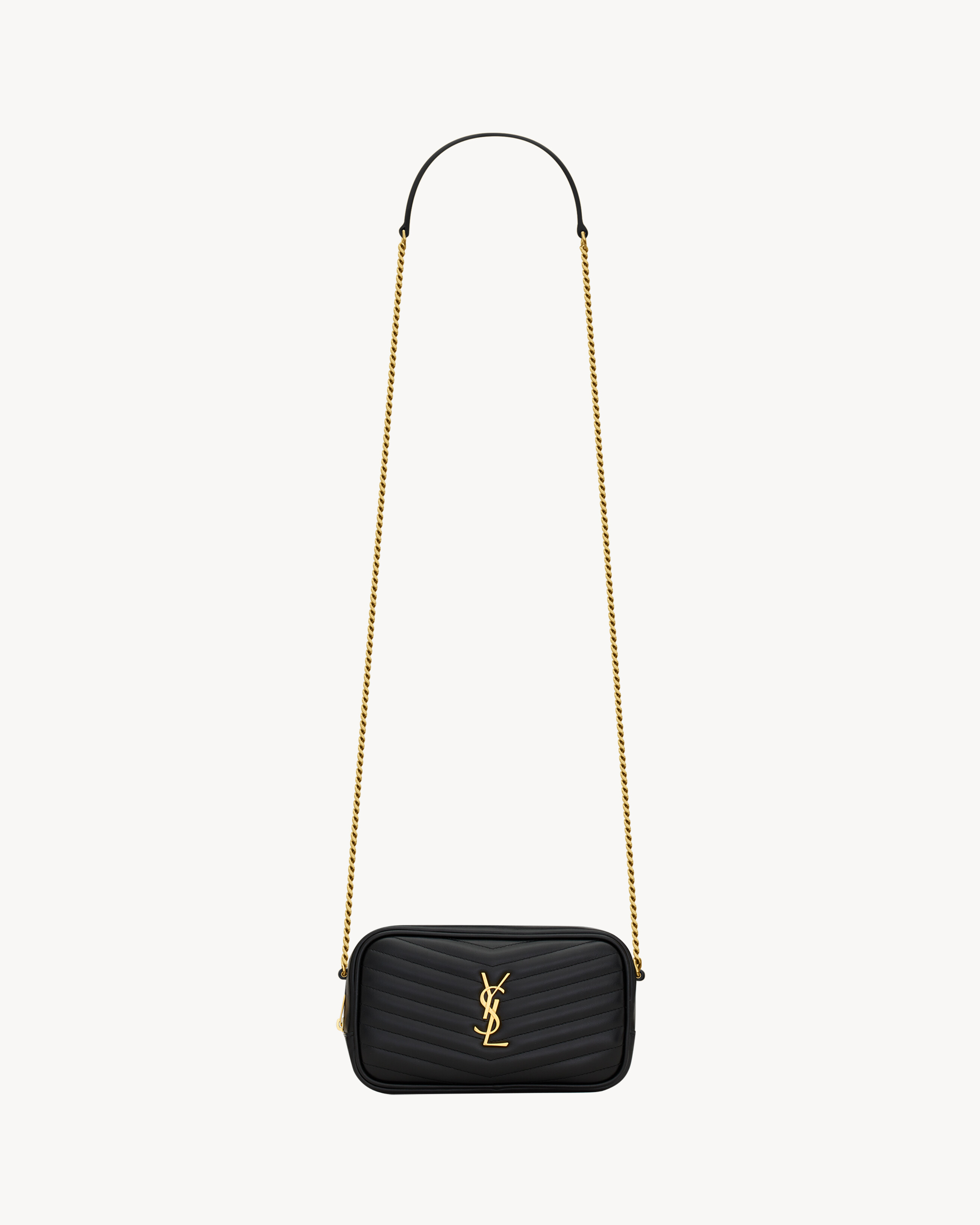 Saint Laurent Mini Lou In Quilted Leather - Black - Women - One Size | Saint Laurent Inc. (Global)