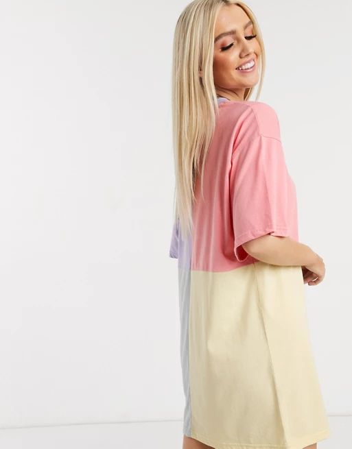Missguided oversized color block t-shirt dress | ASOS (Global)
