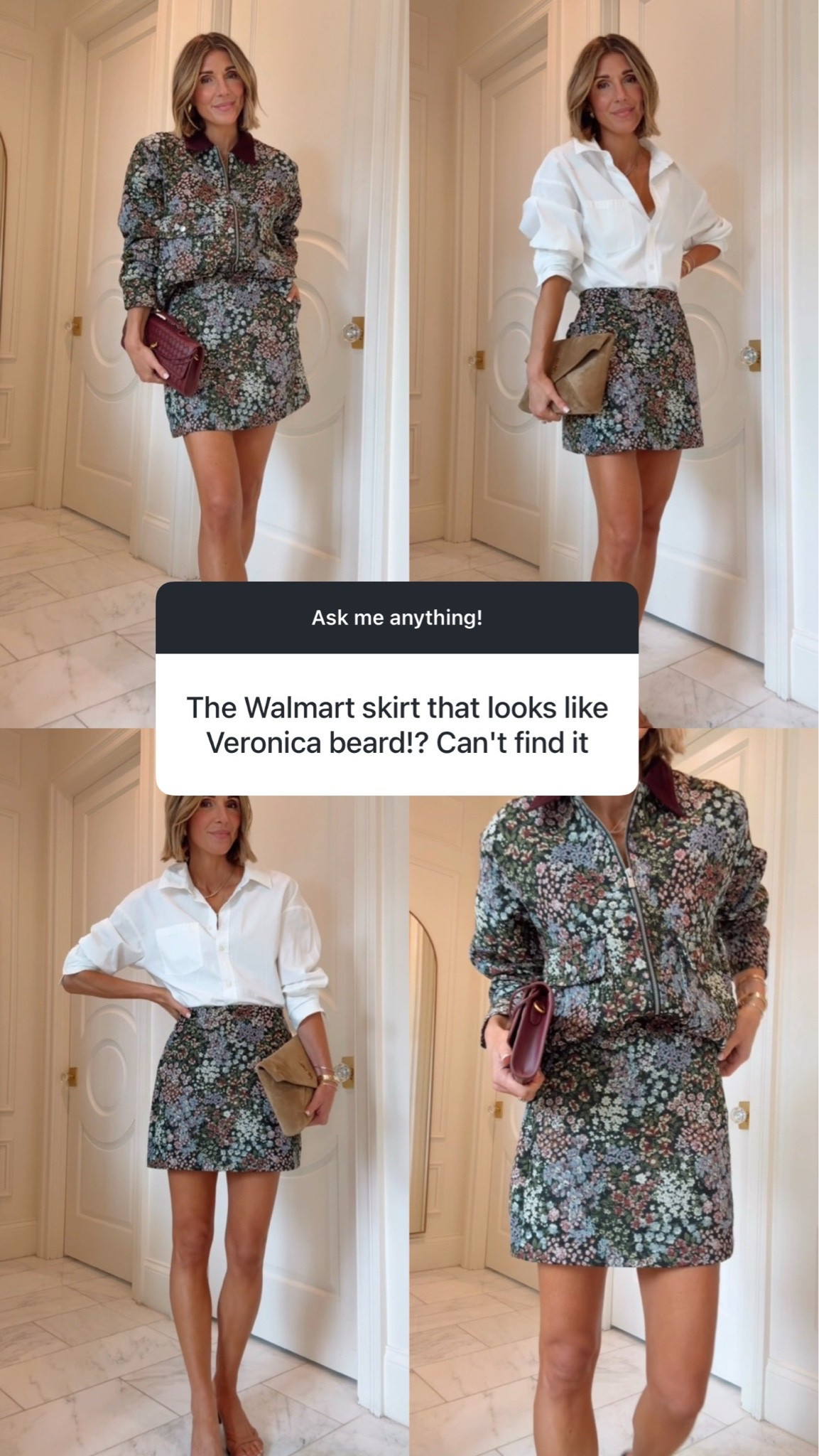 This set is @Walmart and it looks like Veronica beard! Wearing size 0 in the skirt - it runs big.

#LTKfall #LTKdresses #LTKstyletip