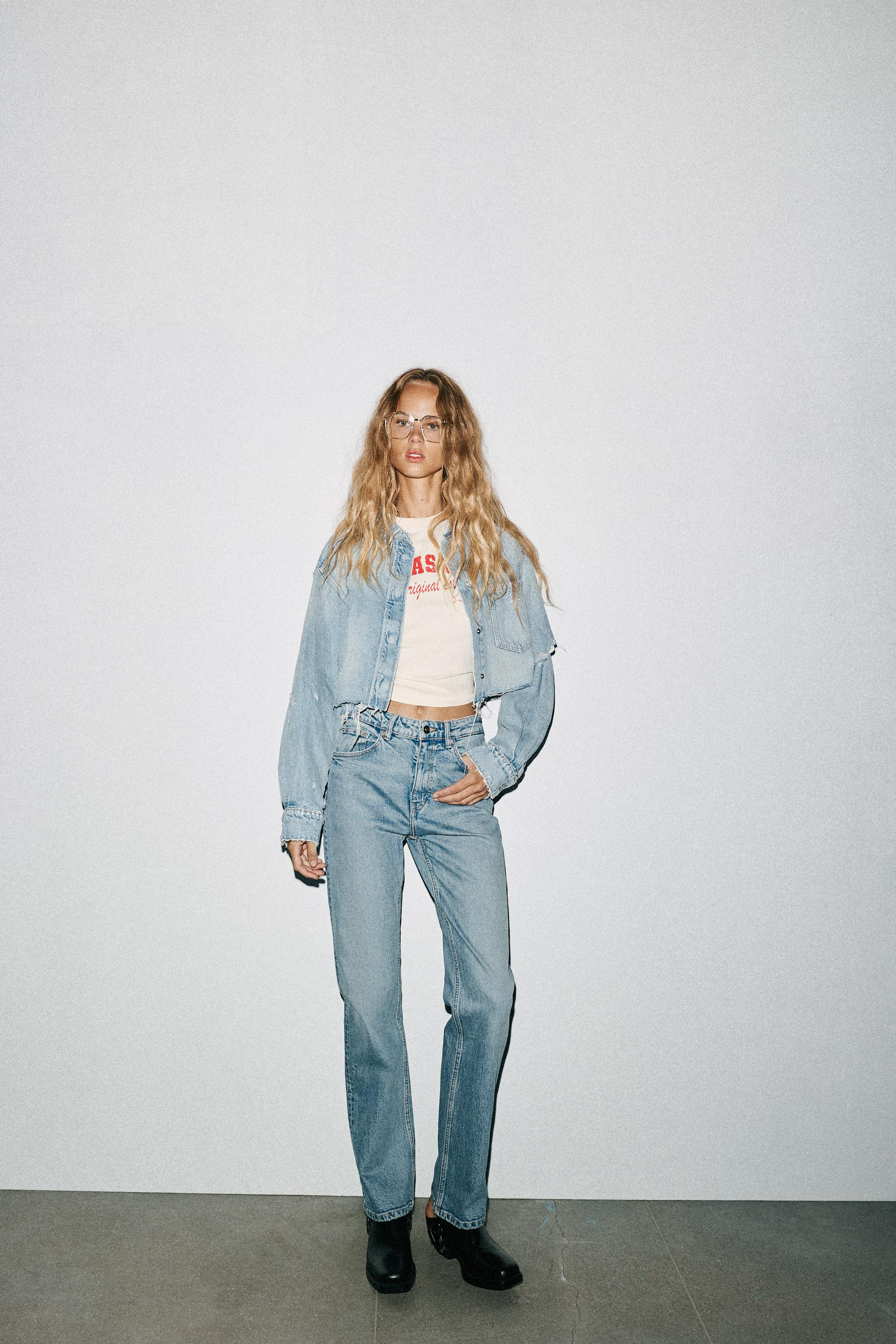 TRF HI-RISE STRAIGHT LEG JEANS | Zara US