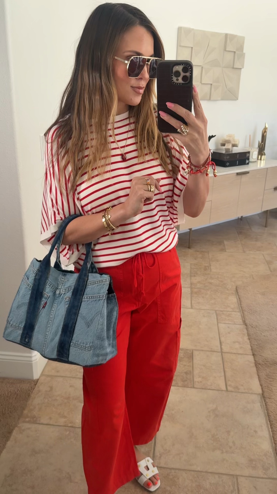 Memorial day outfit inspo 🇺🇸 size 28 in pants and medium in the top!