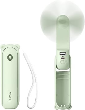 JISULIFE Handheld Fan, 3 IN 1 Hand Fan, Portable USB Rechargeable Small Pocket Fan, Battery Opera... | Amazon (US)